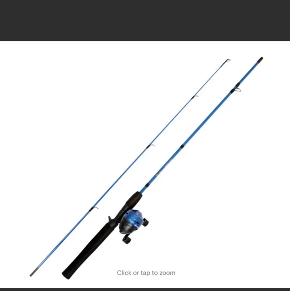 Wakeman - 2-Piece Rod and Reel Fishing Pole - Sapphire Blue Metallic - Picture 4 of 5